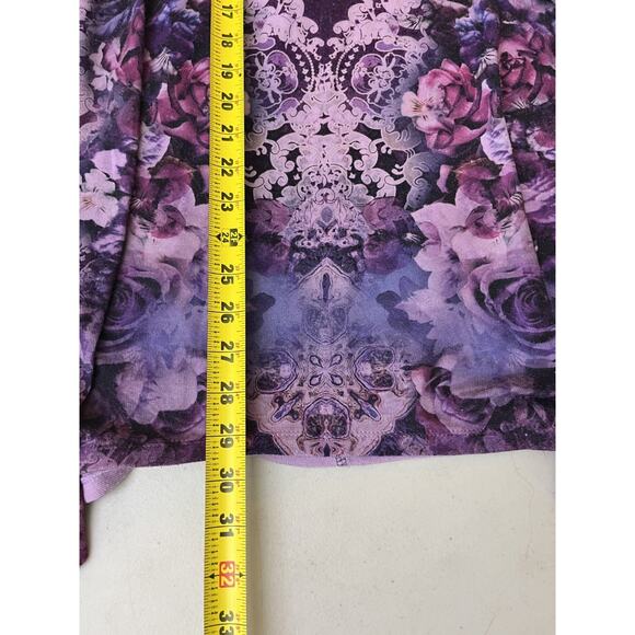 Y2K 90s Fairy Psychedelic Witchy Floral Mandala Boho Top 0X Flowy Artsy Hippie - Picture 13 of 14